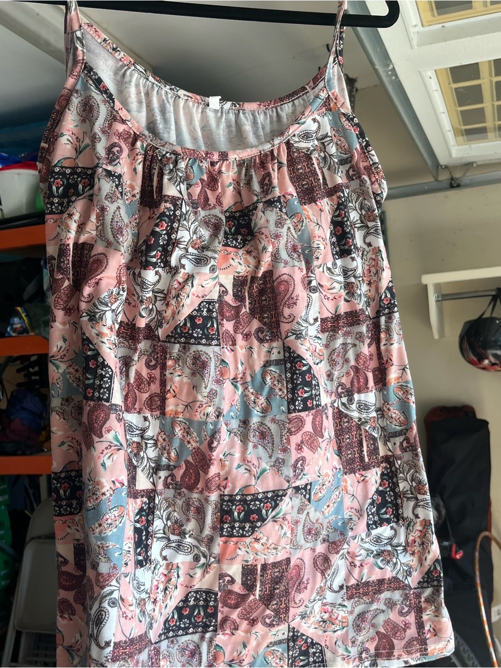 Pink Paisley Patchwork Cami Top